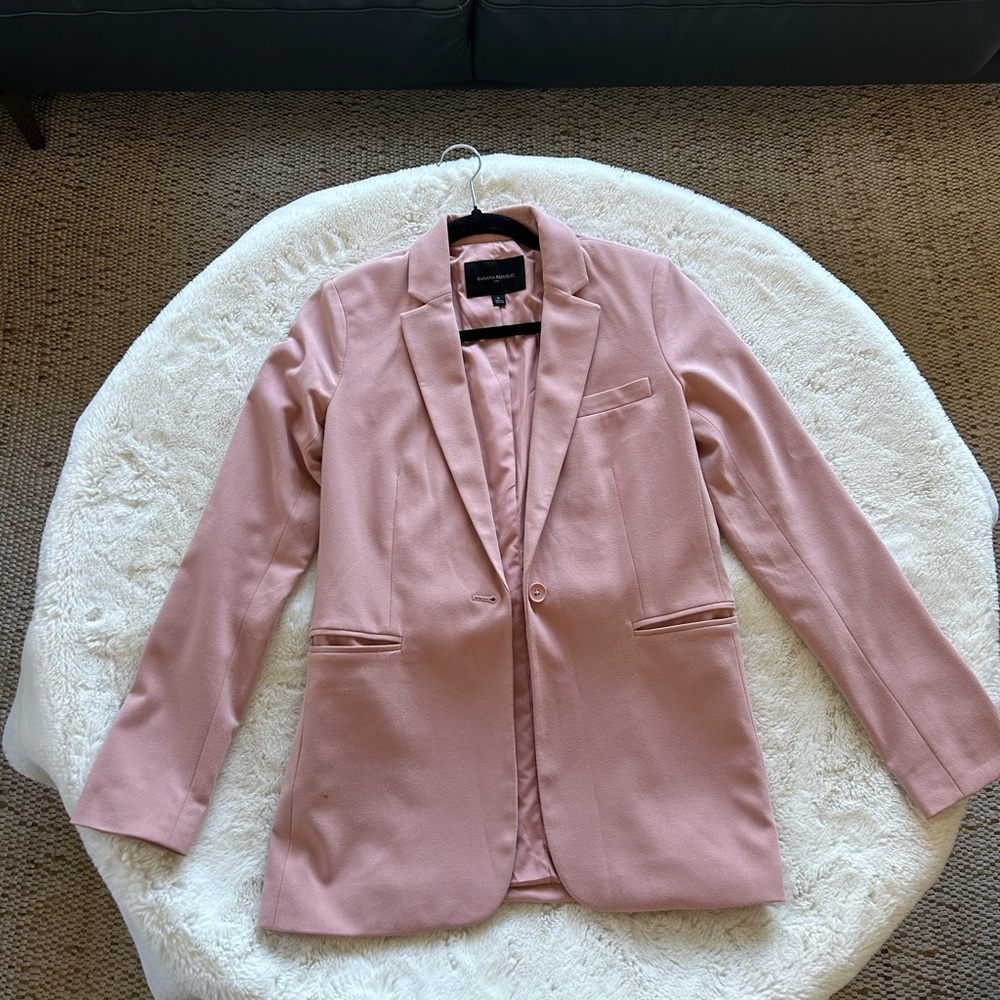 Banana Republic Pink Blazer.